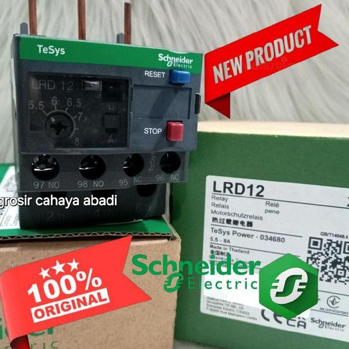โอเวอร์โหลดคอนแทคเตอร์ Schneider Lrd12/Lrd 12 5.5-8A/Thermal Overload Schneider Lrd12/Tor Schneider