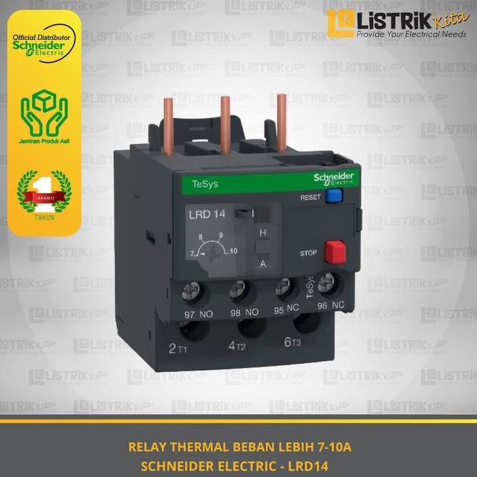 รีเลย์โอเวอร์โหลดความร้อน Schneider Electric Tesys D 7-10A - Lrd14 ราคาพิเศษ