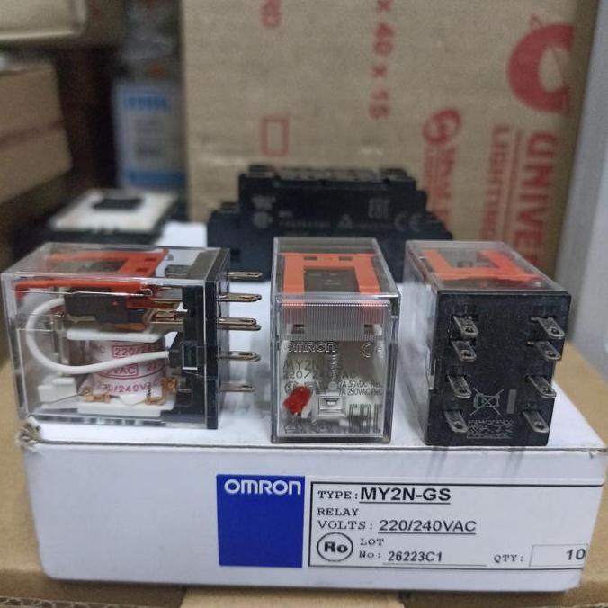 ขายรีเลย์ Omron My2N-Gs 220Vac ดั้งเดิม!