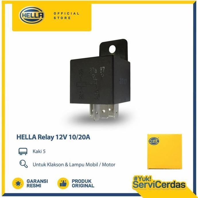 Hella Relay Pin 5 12V 10/20A