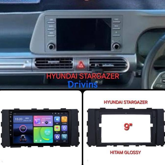 BEST 9 นิ้ว Hyundai Stargazer Android Double Din Head Unit Frame