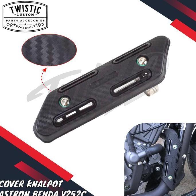ฝาครอบโล่คอป้องกันท่อไอเสีย Astron Anti-Heat Motor Object V252 V 252 C Napolon Bob 250 500 Sm V16 W1