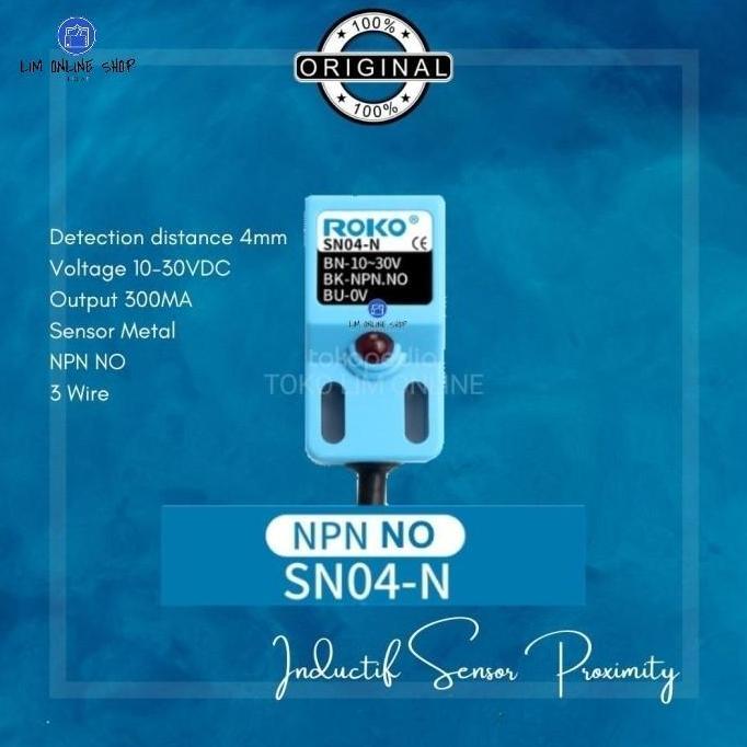 Autonix- Roko Sn04-N Sensor Proximity Metal Npn Metal ไม่มีเซ็นเซอร์โลหะแบบเหนี่ยวนํา
