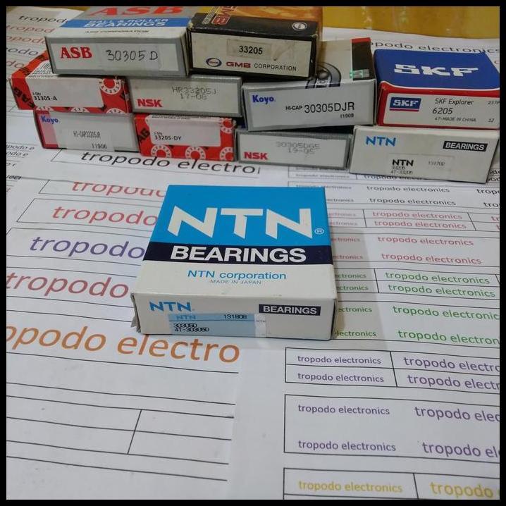 จัดส่งฟรี TAPERED ROLLER BEARING 30305 D NTN แบรนด์ญี่ปุ่น