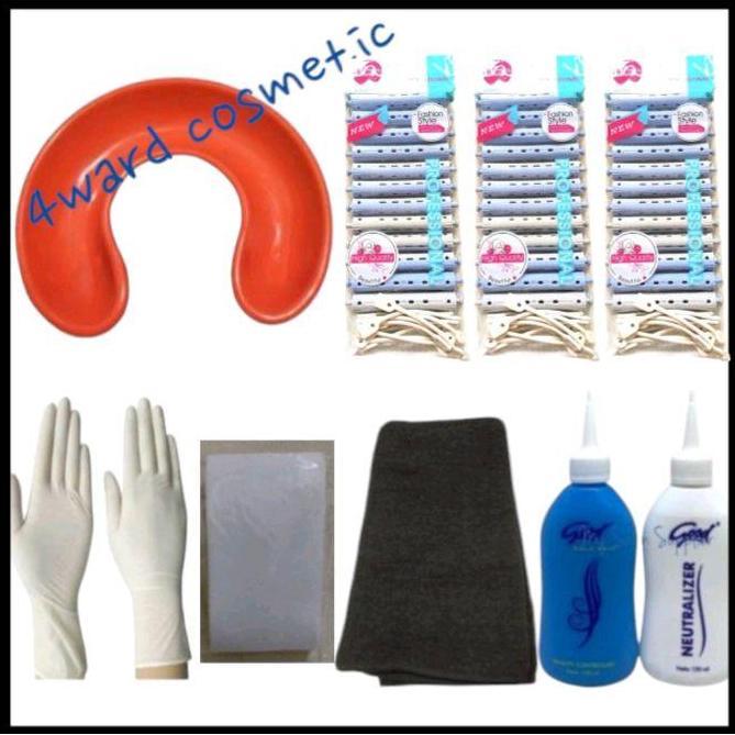 เตารีดดัดผมครบชุด 1 ชุด ยาดัดผมดี ที่พักคอ RF ขนาด 1.3ซม