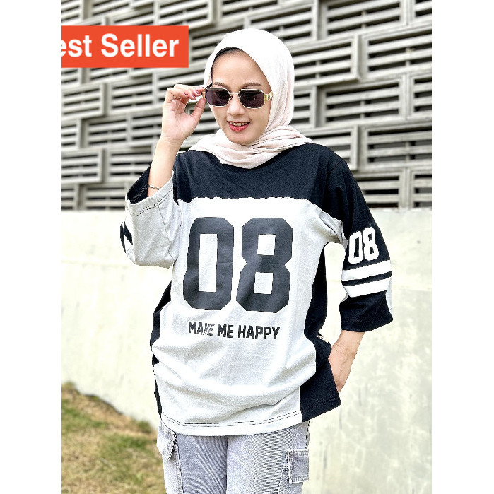 Cool Premium Sportswear Good Material / เสื้อยืดตัวเลขเบสบอล / Oversize LD 120 Womens 7/8 Sleeve / P