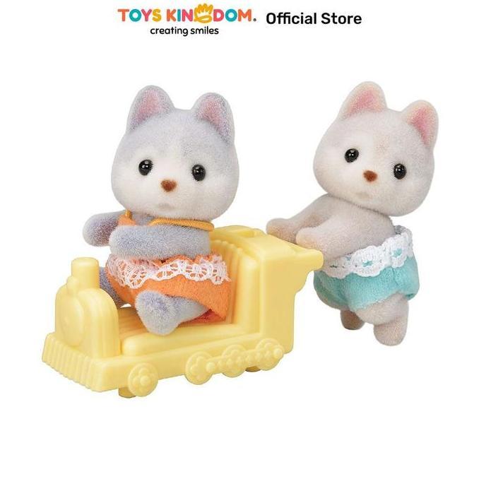SYLVANIAN FAMILIES SYLVANIAN FAMILY SET HUSKY TWINS ตุ๊กตาของเล่น ESFW56380