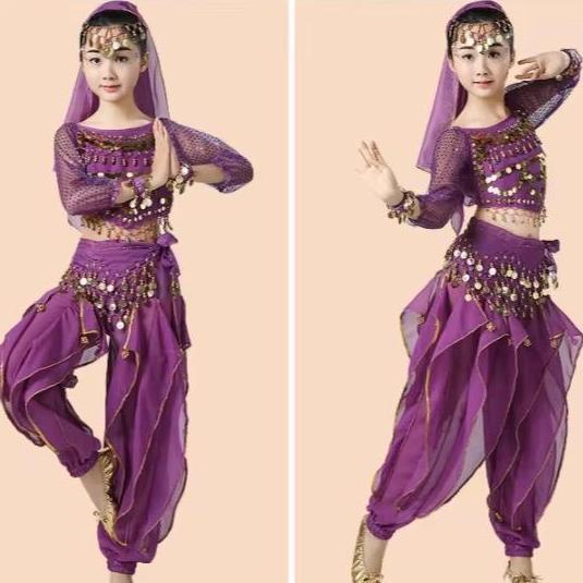 COSTUME INDIAN DANCE HALOWEEN 1001 ARABIAN NIGHT PARTY เสื้อผ้าเด็ก KS