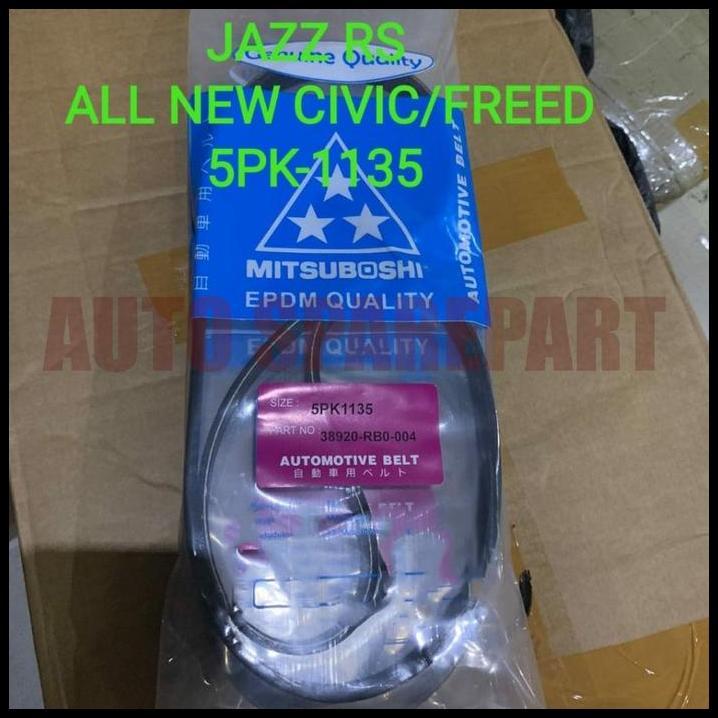 FAN VAN V BELT FAN STRAP 5PK1135 JAZZ RS ALL NEW CIVIC FREED 5PK-1135 !!!!!