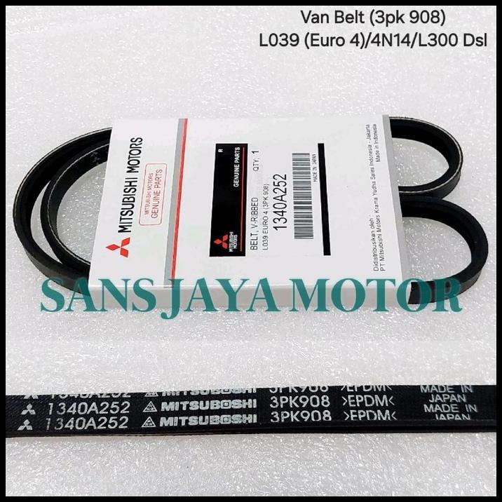 FAN BELT VAN BELT FAN BELT ALL NEW L300 DIESEL L038 L039 EURO 4 ORIGINAL 3PK 908 !!!!