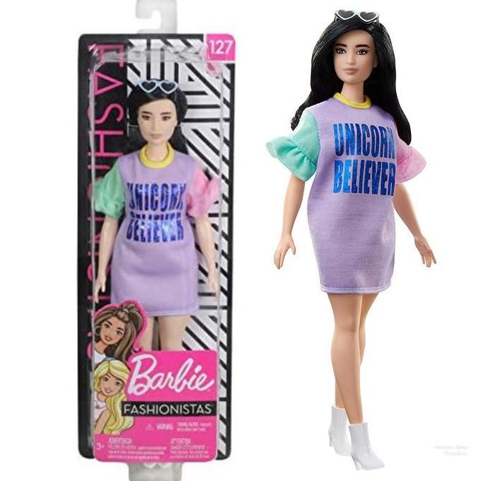 Mattel Fashionista Barbie Doll 127 ตุ๊กตายูนิคอร์น Forever Latino