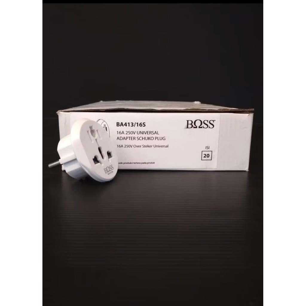 Over Plug Universal 16A 250V BOSS - BA413/16S
