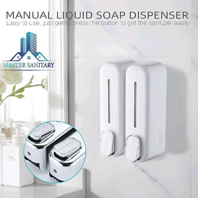 Bano White Double Soap Dispenser / Soap Liquid Soap Dispenser