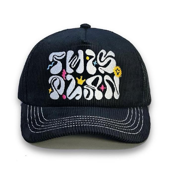 หมวก Corduroy Trucker Onami Black Thisplan