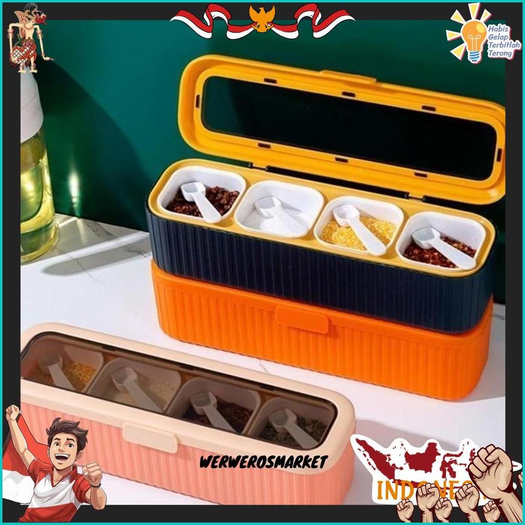 Osm Jkt H6715 4 In 1 Kitchen Spice Storage Box / Minimalist Kitchen Spice Storage Box / Multipurpose