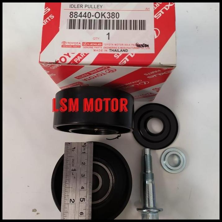 PULLEY PULLY TENSIONER เข็มขัดพัดลม IDLER AC INOVA ดีเซล!