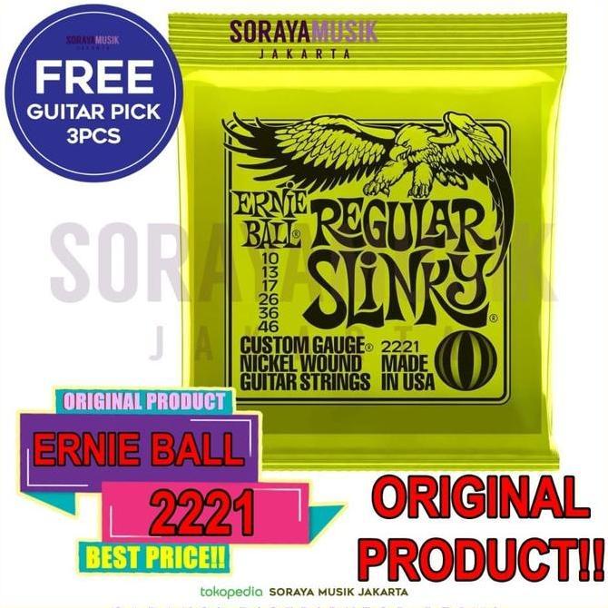 Ernie Ball 2221 สายกีตาร์ไฟฟ้า REGULAR SLINKY 10-46