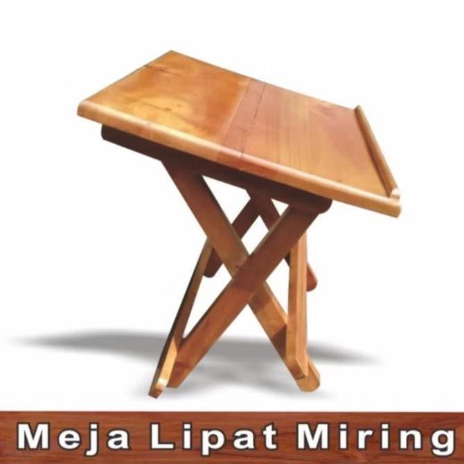FOLDING WOODEN QURAN TABLE / HT RECAL STUDY TABLE