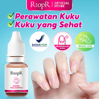 RtopR BPOM Ginger Nail Essence Nourishing Oil with Vitamin C and Hyaluronic Acid for Nail Care, Brightening, Cuticle and Nail Art, Anti-Hangnail Treatment, Dead Skin Removal, Edge Repair, and Prevention of Breakage and Damage