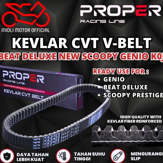 Vanbelt Vbelt Kevlar Proper Racing Line Genio Beat Deluxe ใหม่ Scoopy Prestige Beat Street K0J Koj K