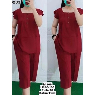 Set Bangkok Wanita Busui jumbo 7/8 one set wanita tidur kekinian korean style