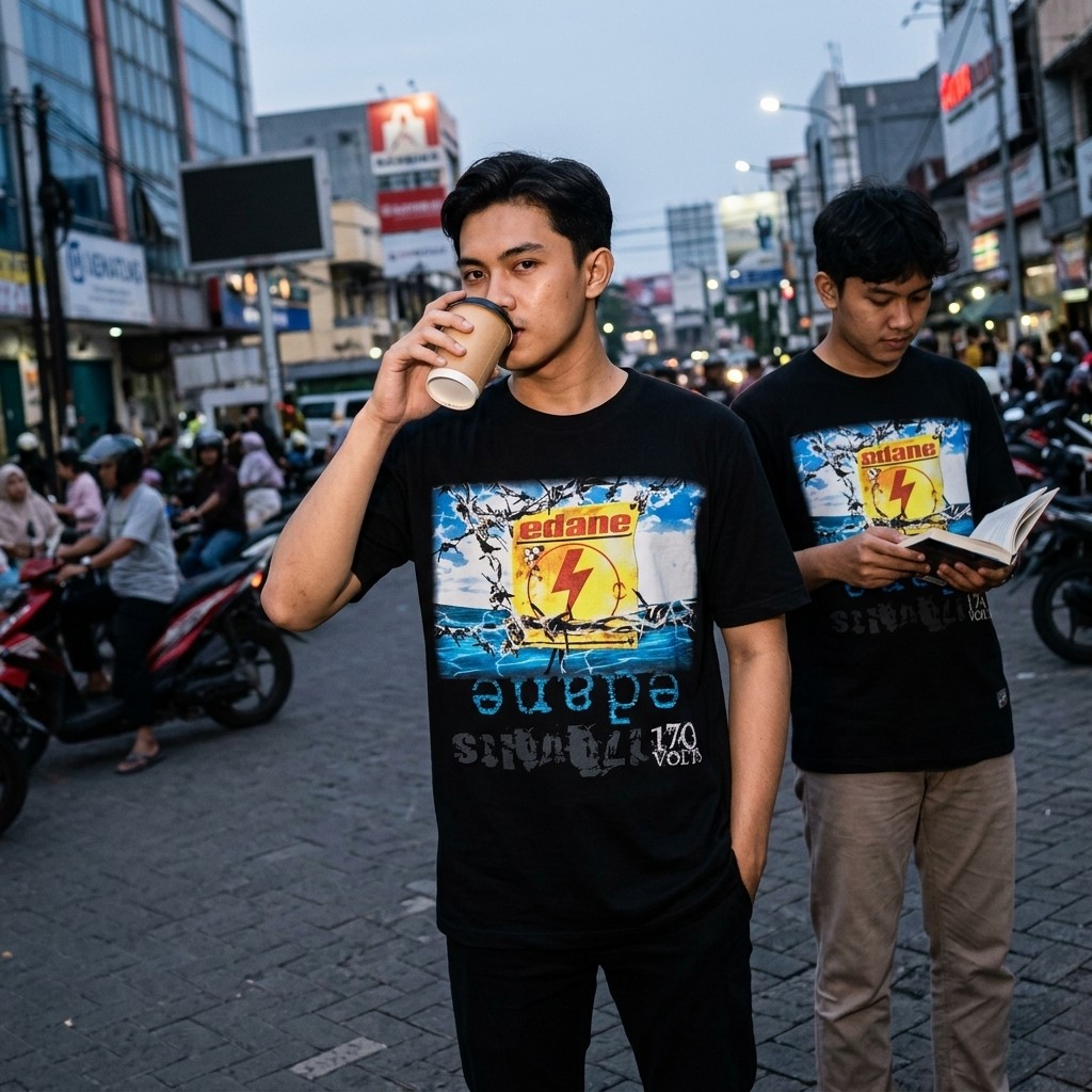 EDANE 170VOLT BAND เสื้อยืด ROCK MUSIC TSHIRT