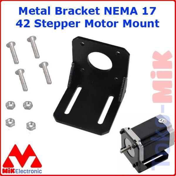 โลหะ 42 STEPPER มอเตอร์ STEELL L BRACKET NEMA 17 เหล็ก 3MM MOUNT