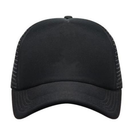 Snapback Trucker สีดําธรรมดา