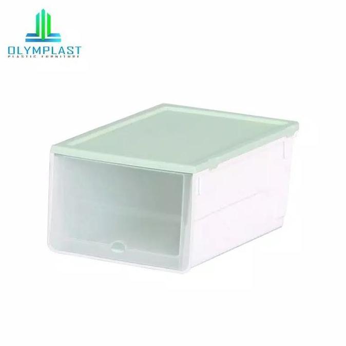 บรรจุุภัณฑ์ 1 ช่อง กล่องเก็บของอเนกประสงค์ OLYMPLAST OSB 2 ชิ้น