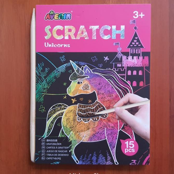 Avenir Scratch Unicorn ของเล่นหัตถกรรมสําหรับเด็ก