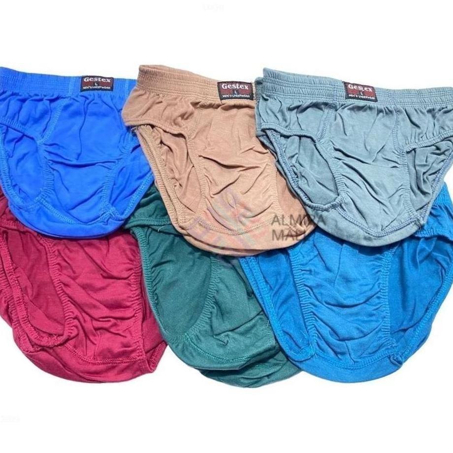 3 ชิ้นผู้ชาย Cd ชุดชั้นในชาย Gestex Original สบายวัสดุขนาด ML Xl 3L 4L 5L Sku - 018 จัดส่งฟรี