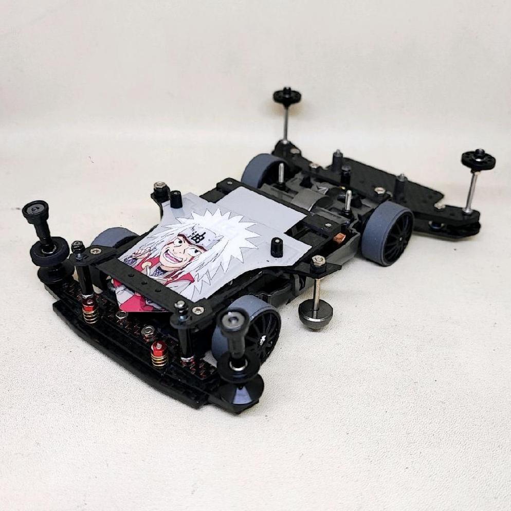 Tamiya Sto 50 Rtr At แบบแข็ง Fully Rep Nt Carbon Chassis สีเทา