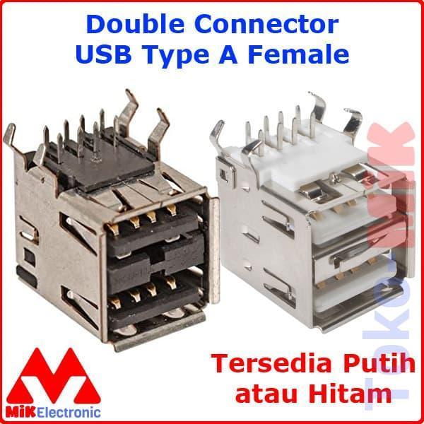 ซ็อกเก็ตขั้วต่อคู่ USB TYPE A (DOUBLE TYPE A USB CONNECTOR)