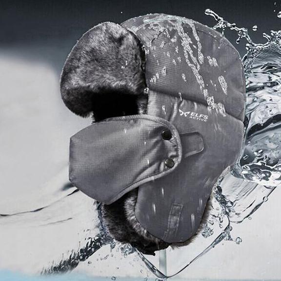 Ushanka รัสเซีย 3in1 Cap + Mask Water Resist Winter Bomber Hat