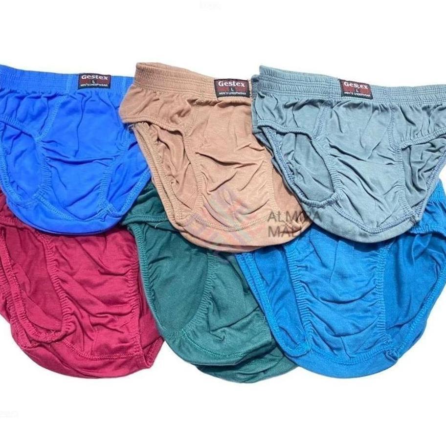 3 ชิ้นผู้ชาย Cd ชุดชั้นในชาย Gestex Original สบายวัสดุขนาด ML Xl 3L 4L 5L Sku - 017