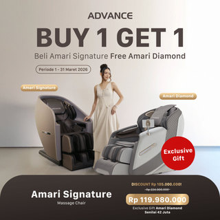 ADVANCE -AMARI SIGNATURE (HS8922) Sofa Massager - Kursi Pijat Refleksi Electric Mesin Pijit Getar