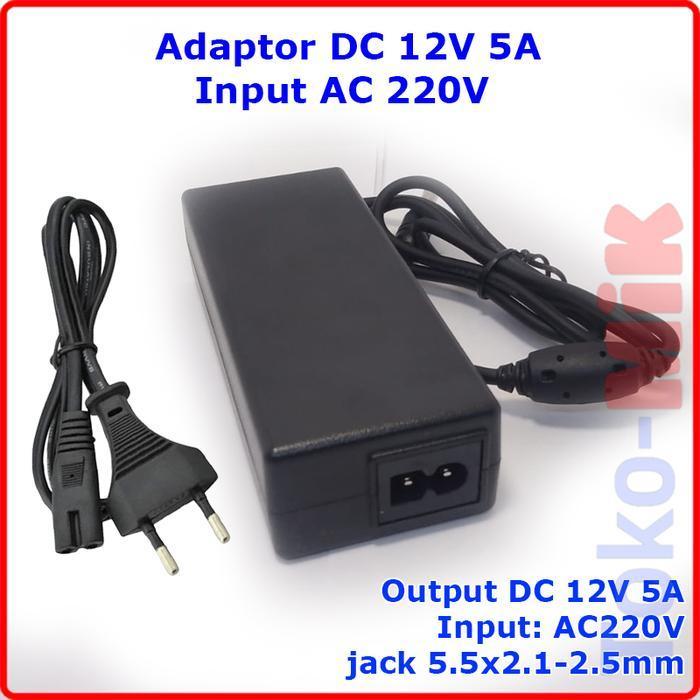 DC 12V 5A POE POWER SUPPLY 12VDC 12 VDC 5 CAMPERE กล้องวงจรปิด ROUTER