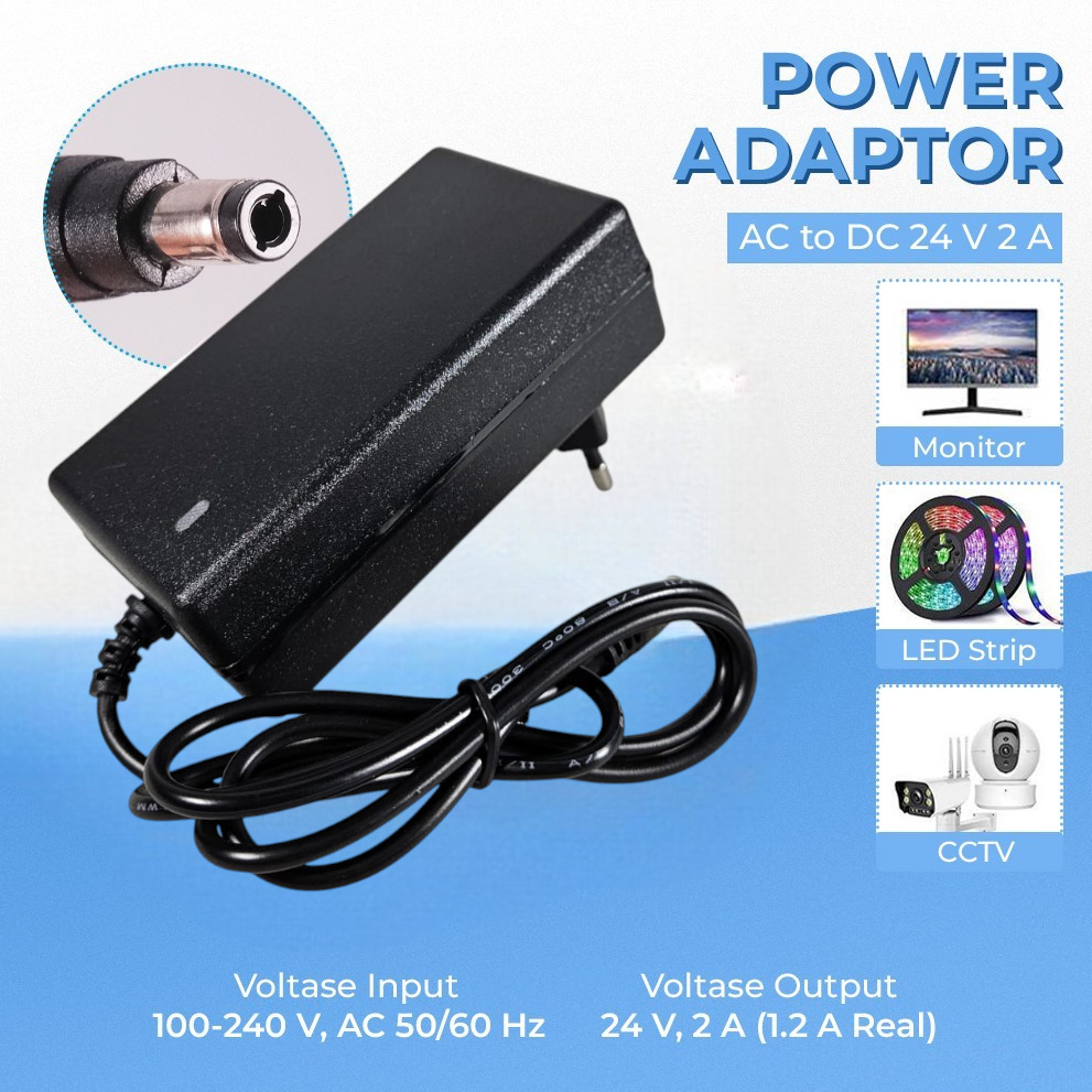18V 2A 24V 2A Deek-Robot Adapter Power Supply Converter AC เป็น DC LED Strip - 24V 2A / 18V 2A