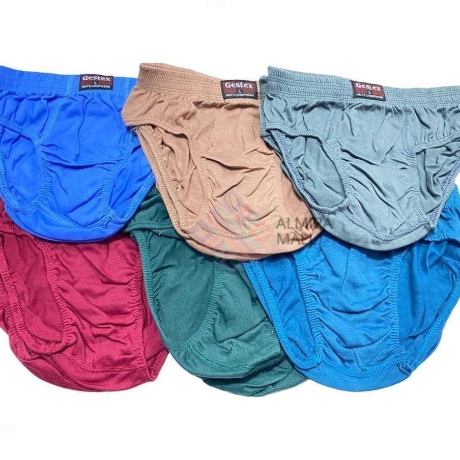 3 ชิ้นผู้ชาย Cd ชุดชั้นในชาย Gestex Original สบายวัสดุขนาด ML Xl 3L 4L 5L Sku - 020