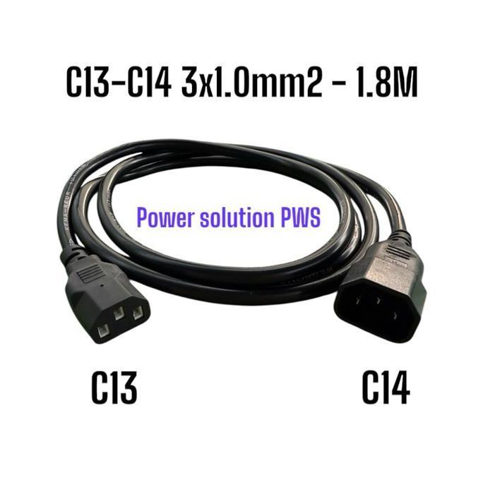สายไฟเซิร์ฟเวอร์ Apc C13-C14 สายไฟ 3x1 มม.1.8M 3 เมตร [รุ่น AP9870] C13 ถึง C14 3x 1 มม. CPU Monitor