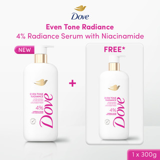[BUY 1 GET 1] Buy 1 Dove Advanced Serum Even Tone Radiance Body Wash - Sabun Mandi Cair untuk Mengangkat Sel Kulit Mati 300G GET Dove Advanced Serum Even Tone Radiance Body Wash