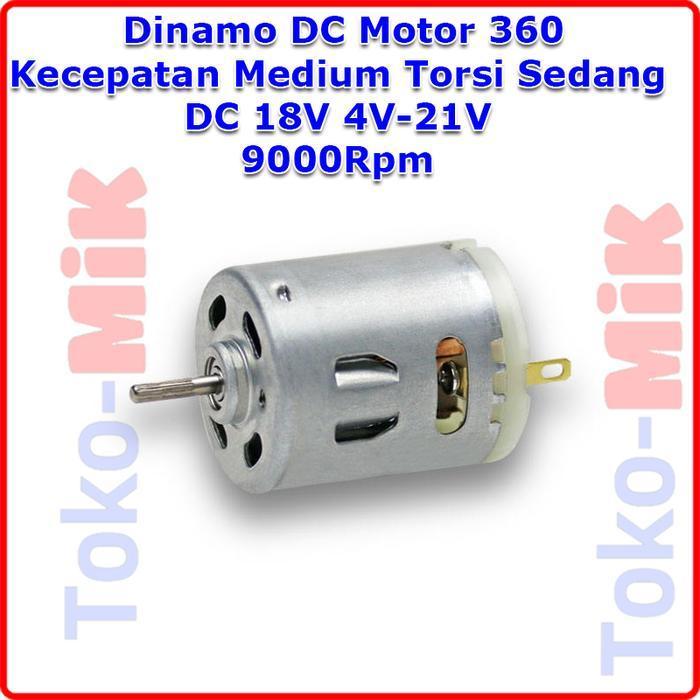 Dynamo DC Motor 360 DC 18V 4V-21V แรงบิดขนาดใหญ่ความเร็วสูงปานกลาง