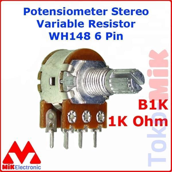 B1K 1K OHM POTENSIOMETER POTENSIO METER สเตอริโอต้านทานได้