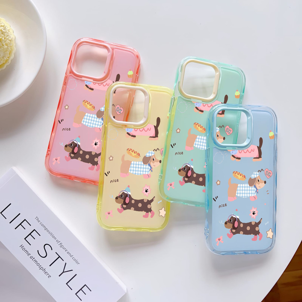 HOTDOGGY NICE 2 IN 1 สี MACAROON สําหรับ INFINIX SMART 5 6 7 8 9 10 HOT 9 10 12 12i 20i 30i 40i 50 5