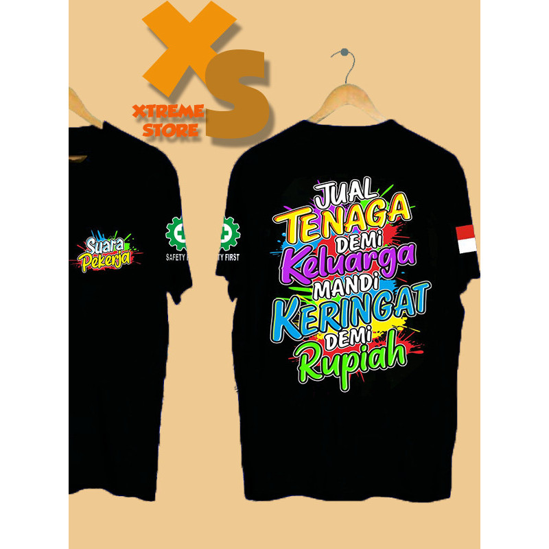 // เสื้อยืด DISTRO สําหรับผู้ชายพร้อมการทํางานเสียง // XTREME-STORE