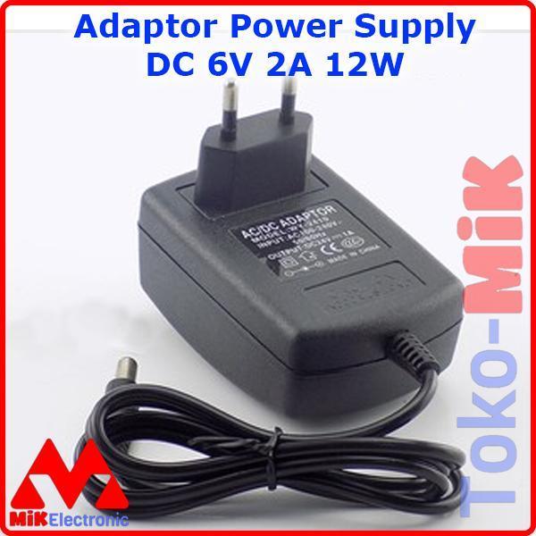 DC ADAPTER 6V 2A POWER SUPPLY 6VDC 6 VDC 6 V 2 CAMPERE 2 A 2000mA