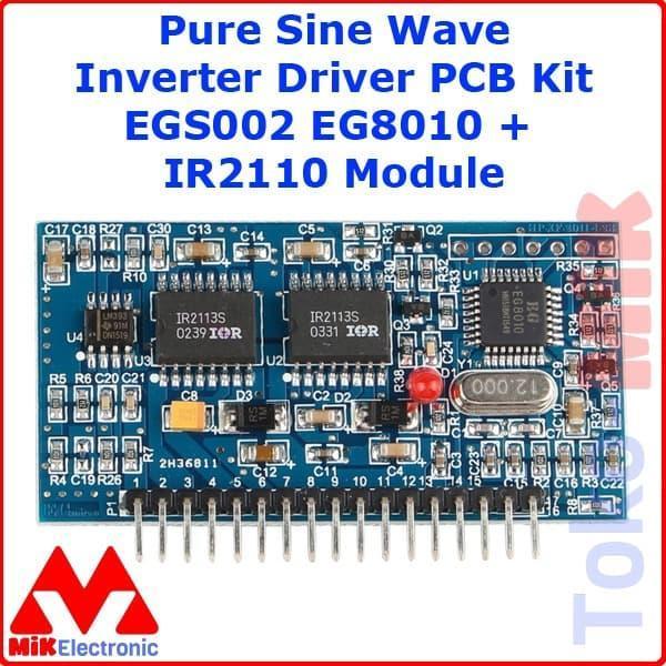 ชุดไดร์เวอร์อินเวอร์เตอร์ Pure Sine Wave EGS002 EG8010 + โมดูล IR2110