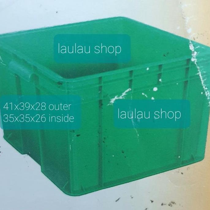 Hanata กล่องคอนเทนเนอร์ 2302 P41xW39xH28 HNT ตะกร้าอุตสาหกรรมพลาสติก