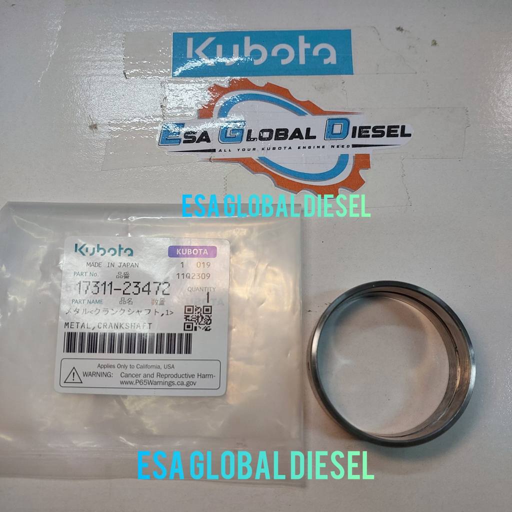 โลหะ CRANKSHAFT KUBOTA D1403, D1703, F2503, F2803, V2203, V1702, V1902 17311-23472