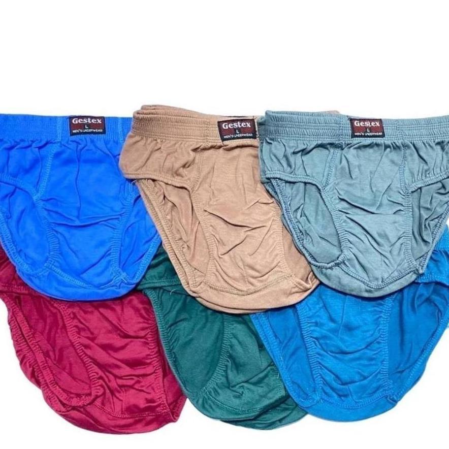 3 ชิ้นผู้ชาย Cd ชุดชั้นในชาย Gestex Original สบายวัสดุขนาด ML Xl 3L 4L 5L Sku - 032